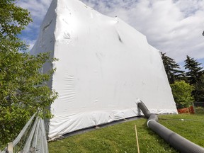 The Dove of Peace which was gifted to the city to commemorate the papal visit to Edmonton in 1984, is shown at Gallagher Park on June 29, 2022.