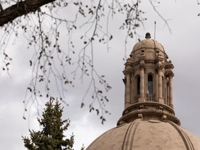 The Alberta Legislature dome is seen in Edmonton, on Wednesday, May 11, 2022.