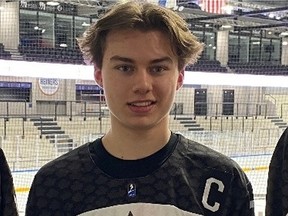 Connor Bedard of the Regina Pats is the captain of the 2022 Canadian world junior hockey team.