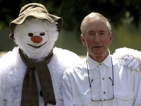 File photo of author Raymond Briggs in Hyde Park, London.