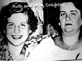 Killer Mary Frances Creighton, right, and her daughter Ruth.