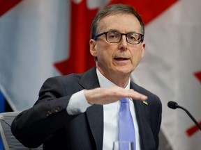 Bank of Canada Governor Tiff Macklem takes part in a news conference in Ottawa April 13, 2022.