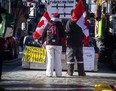 OTTAWA -- Protesters were out, Sunday, February 13, 2022, day 17 of the “Freedom Convoy,” occupying a portion of the downtown core of Ottawa.