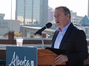 October 1, 2022,  Premier Jason Kenney and Mayor Shot as well as other government officials on the rooftop patio of the Herb Jameson Centre discuss actions the government is taking to address addiction and homelessness in Alberta.