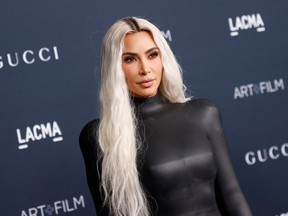 Kim Kardashian attends the 11th Annual LACMA Art+Film Gala at Los Angeles County Museum of Art in Los Angeles on November 5, 2022.