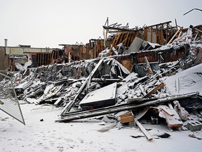 The Morinville Plaza Hotel and Suites in Morinville, Alberta was destroyed by fire on Sunday night, November 6, 2022.