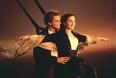 Leonardo DiCaprio and Kate Winslet in a scene from Titanic.