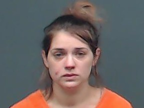 This photo provided by the Bi-State Detention Center in Texarkana, Texas, shows Taylor Parker. A Texas jury on Wednesday, Nov. 9, 2022, sentenced Parker to death for killing a pregnant woman she was friendly with in order to take her unborn daughter.