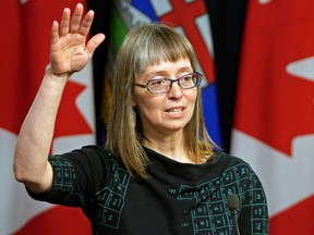 Alberta's chief medical officer of health Dr. Deena Hinshaw on Oct. 11, 2022.