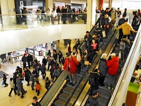 West Edmonton Mall shoppers in 2017.