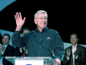 Home Depot co-founder Bernie Marcus speaks prior to a ribbon cutting ceremony at the Georgia Aquarium November 19, 2005 in Atlanta, Georgia.(Photo by Barry Williams/Getty Images)