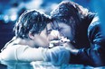 Leonardo DiCaprio and Kate Winslet in a scene from Titanic.