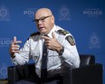 Edmonton police Chief Dale McFee speaks to Postmedia for a 2022 year-end interview on Dec. 12, 2022.