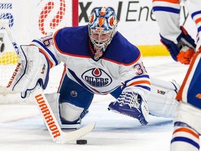 Edmonton Oilers goaltender Jack Campbell.