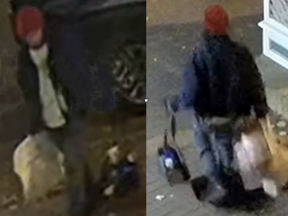 Edmonton police search for an unidentified man who may have been stabbed in a Downtown attack.