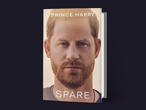 The cover of Prince Harry's memoir "Spare".