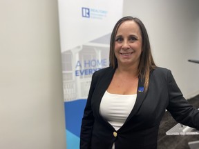 Melanie Boles, chairwoman of the Realtors Association of Edmonton (RAE), delivered a housing market forecast for 2023 at the Edmonton Convention Centre on Wednesday, Jan. 18, 2023. RAE expects the market to continue stabilizing in the year ahead.