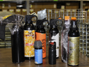 Canisters of bear spray with tampered safety mechanisms or labels seized by the Edmonton Police Service in 2019.