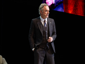 Jordan Peterson speaks to a full house at the Canadian Tire Centre in Ottawa, on Monday, January 30 2023.