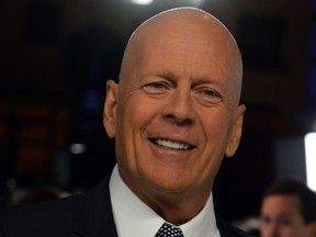Bruce Willis is pictured at the U.K. premiere of the film, Glass, in 2019.