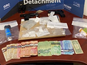 High Level RCMP crime reduction unit carried out the search warrant Feb. 25 at a home where three people are facing multiple drug and weapons charges