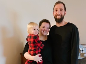 Shelbi and Nelson Wiebe with their son Marshall.