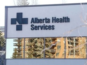 An Alberta Health services building is pictured.