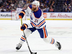Mattias Ekholm “fits our team like a glove,” said Oilers head coach Jay Woodcroft. “He’s a big shutdown defender that has some offence to him and what he has is veteran poise and presence.”  Timothy T. Ludwig/USA TODAY Sports