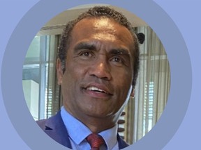 This image shows part of an election-style campaign brochure produced by the World Health Organization in September 2022, to promote Fijian Dr. Temo Waqanivalu to become WHO’s top official in the western Pacific.