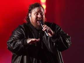 Jelly Roll performs during the CMT (Country Music Television) Music Awards in Austin, Texas, April 2, 2023.