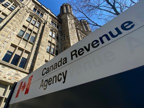 The Canada Revenue Agency building is seen in Ottawa,  Monday April 6, 2020. Canada Revenue Agency began accepting applications for the Canada Emergency Response Benefit earlier Monday.