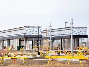 Work continues on the NAIT/Blatchford Market Station.Taken on Wednesday, March 29, 2023 in Edmonton.    Greg Southam-Postmedia