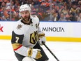 Alex Pietrangelo #7 of the Las Vegas Golden Knights skates in the third period against the Edmonton Oilers in Game Four of the Second Round of the 2023 Stanley Cup Playoffs on May 10, 2023 at Rogers Place in Edmonton, Alberta, Canada.