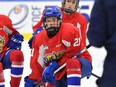 Joe Iginla works out with the Edmonton Oil Kings.