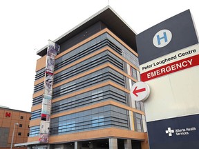 Peter Lougheed Hospital in northeast Calgary is shown on Feb. 16, 2023.