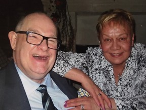 Cam and Joan Tait smile in a photo from 2018. Joan passed away on Tuesday.