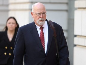 Special Counsel John Durham departs the U.S. Federal Courthouse in Washington, U.S. May 17, 2022.