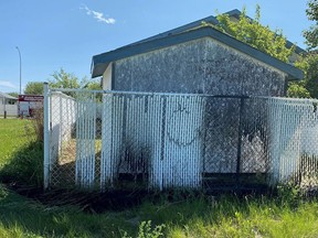 Grande Prairie RCMP responded to a fire in a back alley of a home in the area of 107 Street and 79 Ave. in the Mission Heights neighbourhood at around 11:08 a.m. on Jun. 1, 2023.