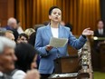 Conservative Deputy Leader Melissa Lantsman rises during question period in the House of Commons on Parliament Hill in Ottawa, Thursday, June 8, 2023.