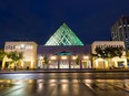 city hall edmonton night