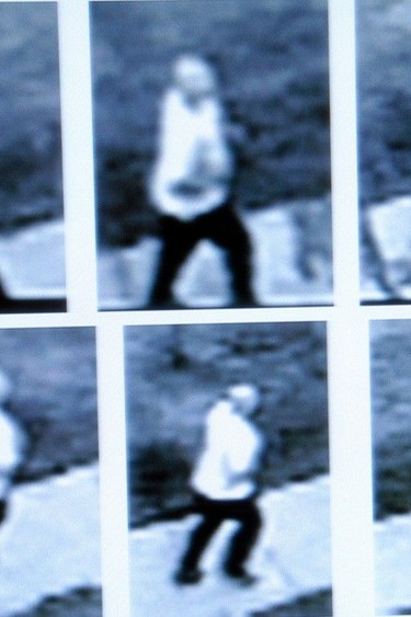 Images from a security tape show an SUV similar to Liana White's driving past at 4:50 a.m. on July 12 and a man jogging in the opposite direction about 11 minutes later