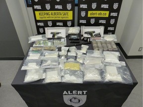 The Alberta Law Enforcement Response Team (ALERT) has laid charges against six suspects in an interprovincial drug trafficking investigation between Alberta, British Columbia.