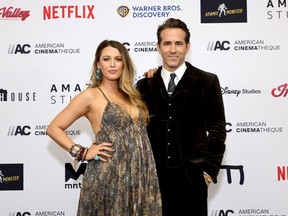 Ryan Reynolds and Blake Lively at the American Cinematheque Awards in 2022.