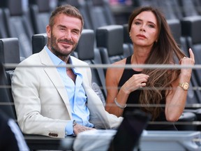 David Beckham and wife Victoria Beckham.