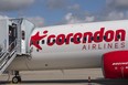 Turkish carrier Corendon Airlines at airport Erfurt-Weimar in Erfurt, Germany, July 2, 2020.