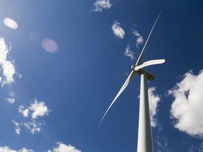Wind turbine near Strathroy, Ont.