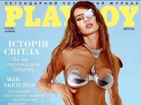 Iryna Bilotserkovets, who survived an assassination attempt, is now on the cover of Ukraine Playboy. PLAYBOY