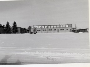 A 1991 file photo of St. Mary's Salesian Junior High School in Edmonton. A former student filed a $6.9 million statement of claim Aug. 14, 2023, claiming a teacher at the school sexually abused him in the early 1980s.