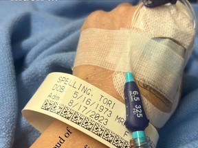 Tori Spelling - Hospital - Instagram - August 20th 2023