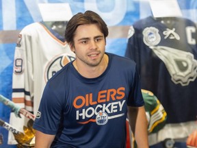 Edmonton Oilers rookie Carter Savoie